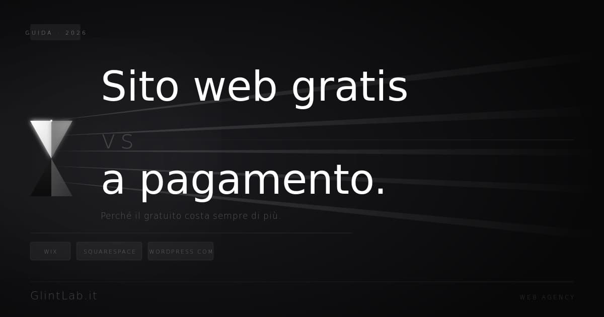 Cover: Sito web gratis vs a pagamento: perché il gratuito costa di più