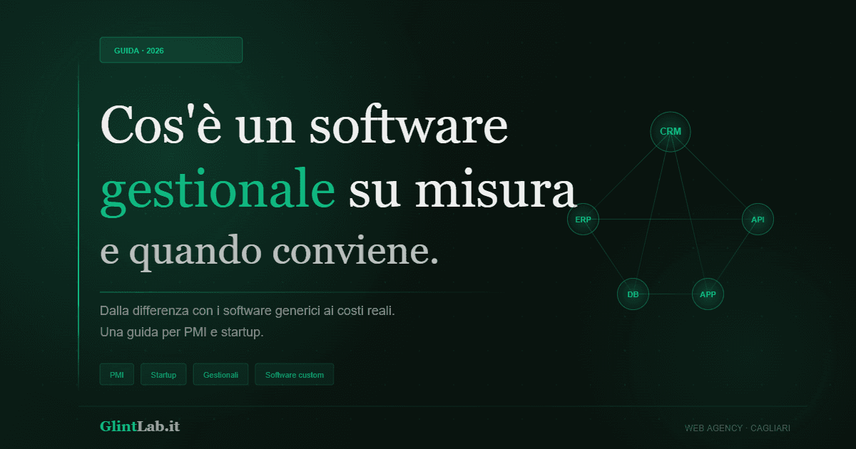 Cover: Cos'è un software gestionale su misura e quando conviene davvero averlo