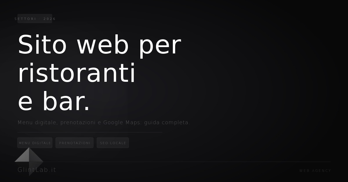 Immagine di copertina: Sito web per ristoranti e bar: la guida completa per il 2026